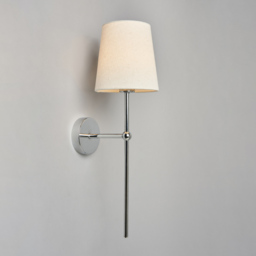 Tamsin Rechargeable Shaded Wall Light, Chrome - thumbnail 4
