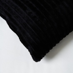 Luxury Ribbon Velvet Cushion, Black - thumbnail 4