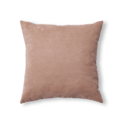 Faux Suede Cross Cushion, Pebble - thumbnail 5