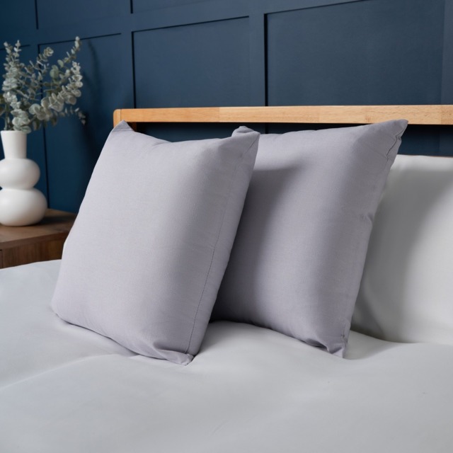 Twin Pack of Cushions, Grey - image 1