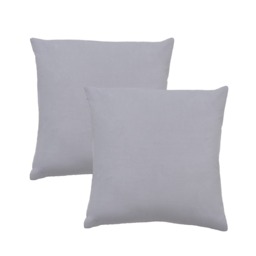 Twin Pack of Cushions, Grey - thumbnail 3