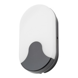 Swona 15 Watt LED Outdoor Oval Bulkhead Light, Black