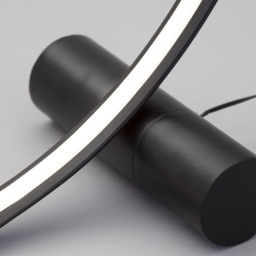 Sola LED Ring Floor Lamp, Matte Black - thumbnail 6