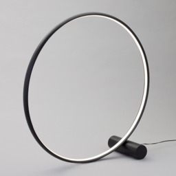Sola LED Ring Floor Lamp, Matte Black - thumbnail 4