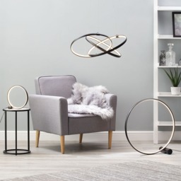 Sola LED Ring Floor Lamp, Matte Black - thumbnail 8
