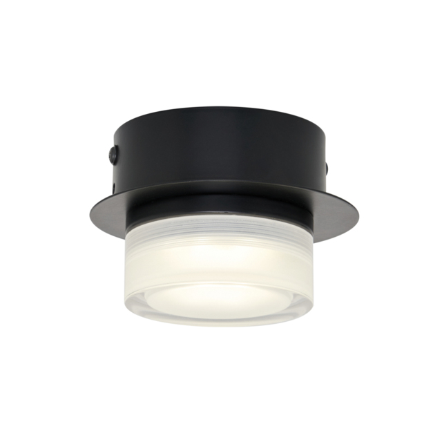 Brooke LED Bathroom Dual Mount Ceiling Light, Matte Black - image 1