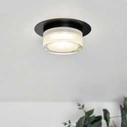 Brooke LED Bathroom Dual Mount Ceiling Light, Matte Black - thumbnail 3
