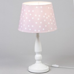 Glow Polka Dot Table Lamp, White - thumbnail 4