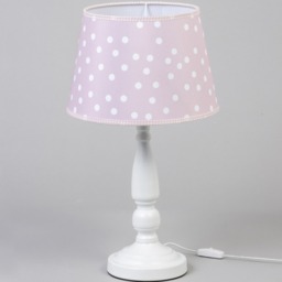 Glow Polka Dot Table Lamp, White - thumbnail 5