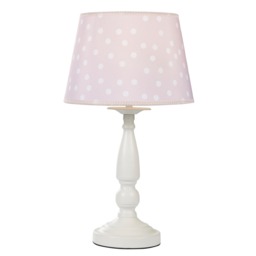 Glow Polka Dot Table Lamp, White - thumbnail 1