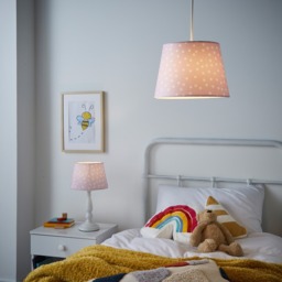 Glow Polka Dot Table Lamp, White - thumbnail 8