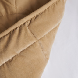 Square Stitch Quilted Bedspread, Sand - thumbnail 4