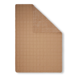 Square Stitch Quilted Bedspread, Sand - thumbnail 3
