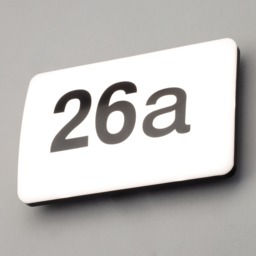 Rouen LED Outdoor Door Light with Numbers and Sensor, Black and White - thumbnail 4