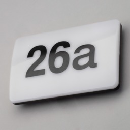 Rouen LED Outdoor Door Light with Numbers and Sensor, Black and White - thumbnail 5
