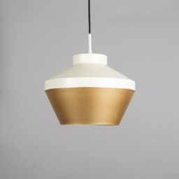 Lexi Ceiling Pendant, Ivory & Brass - thumbnail 6