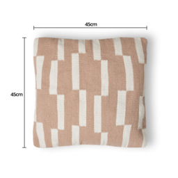 Woven Block Cushion, Taupe - thumbnail 7