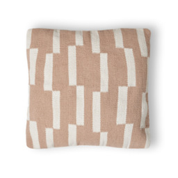 Woven Block Cushion, Taupe - thumbnail 3