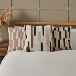 Woven Block Cushion, Taupe - thumbnail 6
