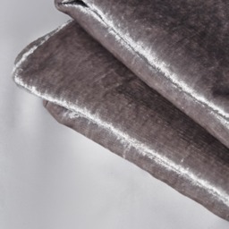 Crushed Velvet Throw, Silver - thumbnail 4