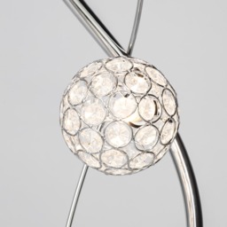 Orianna Floor Lamp, Chrome - thumbnail 8
