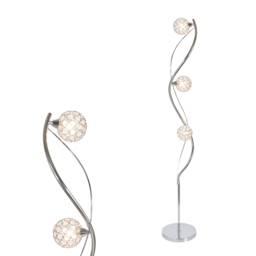 Orianna Floor Lamp, Chrome