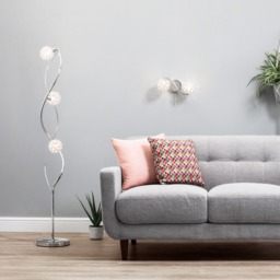 Orianna Floor Lamp, Chrome - thumbnail 9