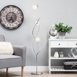 Orianna Floor Lamp, Chrome - thumbnail 4