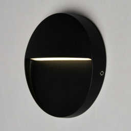 Orvi Outdoor LED 11cm Round Wall Light, Black - thumbnail 4