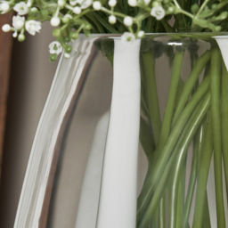 Glass and Opal Ribbon Vase, Clear - thumbnail 6