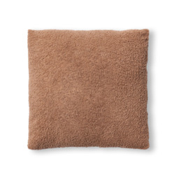 Really Soft Teddy Bear Fleece Cushion, Brown - thumbnail 3