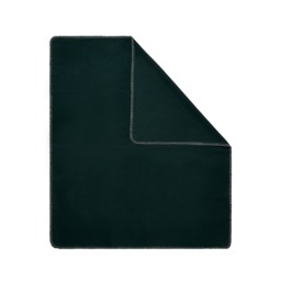 Felt Throw with Blanket Stitch Detail, Emerald Green - thumbnail 3