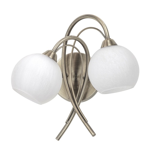 Soni Wall Light, Antique Brass and Alabaster - image 1