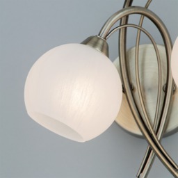 Soni Wall Light, Antique Brass and Alabaster - thumbnail 6