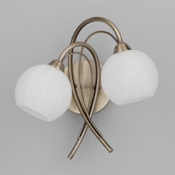 Soni Wall Light, Antique Brass and Alabaster - thumbnail 5