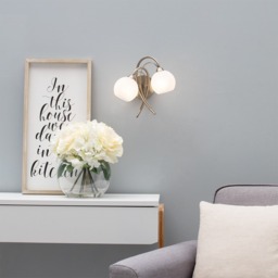 Soni Wall Light, Antique Brass and Alabaster - thumbnail 3