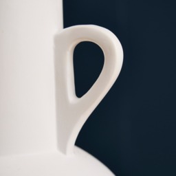 Jug Ceramic Vase, White - thumbnail 4