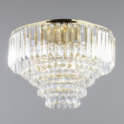 Paladina Flush Ceiling Light, Brass - thumbnail 4