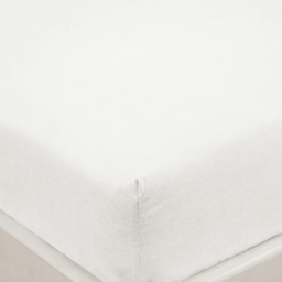 Bamboo Extra Deep Double 38cm Fitted Sheet, White - thumbnail 3