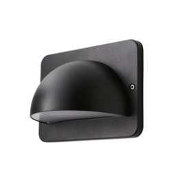 Jude Outdoor LED Wall Light, Black - thumbnail 1