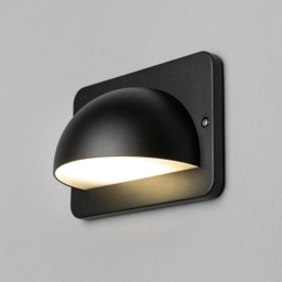 Jude Outdoor LED Wall Light, Black - thumbnail 4