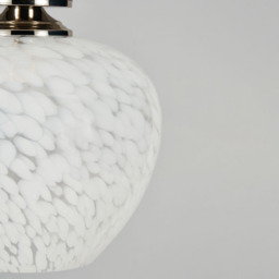 Agnes Flakestone Semi Flush Ceiling Light, Nickel - thumbnail 6