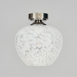 Agnes Flakestone Semi Flush Ceiling Light, Nickel - thumbnail 5
