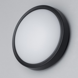 Orkney Outdoor LED Circular Wall Light, Black - thumbnail 5