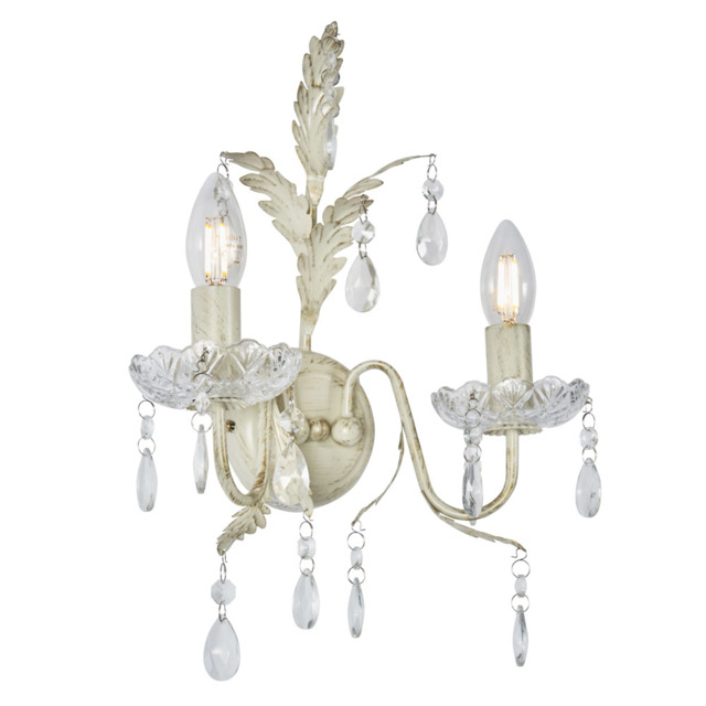 Paisley Wall Light, Cream - image 1