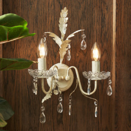 Paisley Wall Light, Cream - thumbnail 3