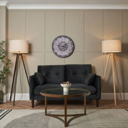 Keeley Wooden Tripod Floor Lamp, Oak - thumbnail 8