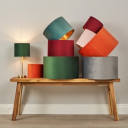 Velvet Table Lamp, Burnt Orange - thumbnail 8