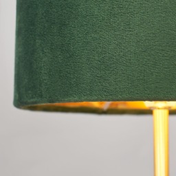 Velvet Table Lamp, Emerald Green - thumbnail 6