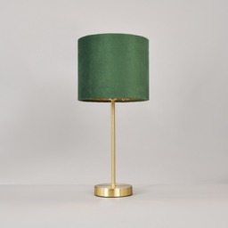 Velvet Table Lamp, Emerald Green - thumbnail 5